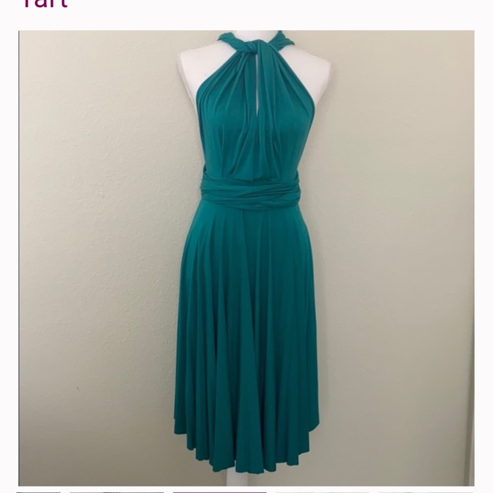 Tart Infinity Wrap Dress, Teal, scarf can be worn as head wrap, very elegant